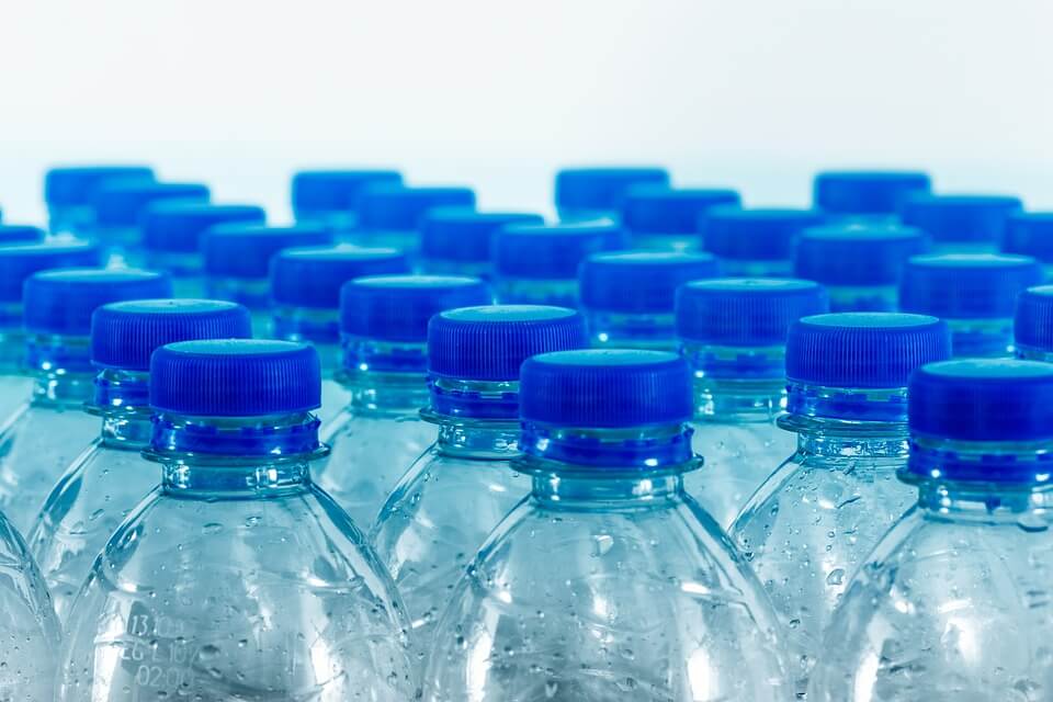 bottles of water